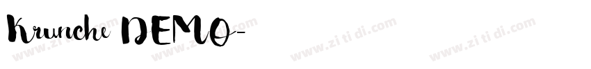Krunche DEMO字体转换 Krunche DEMO字体转换